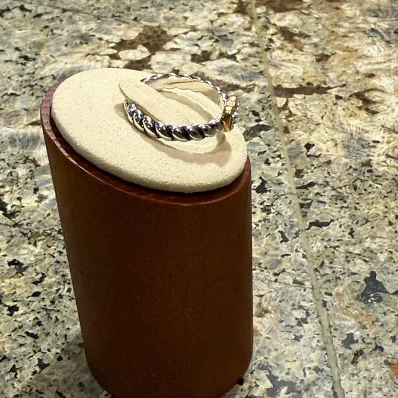 Park Lane Silver and Gold Heart Ring size 7 - Picture 2 of 3